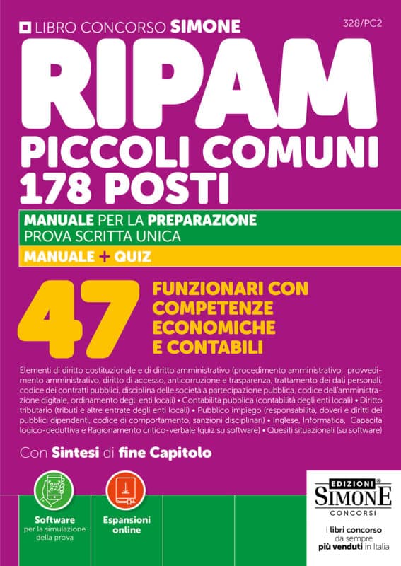 Manuale Concorso RIPAM Piccoli Comuni – Funzionari con competenze economiche e contabili