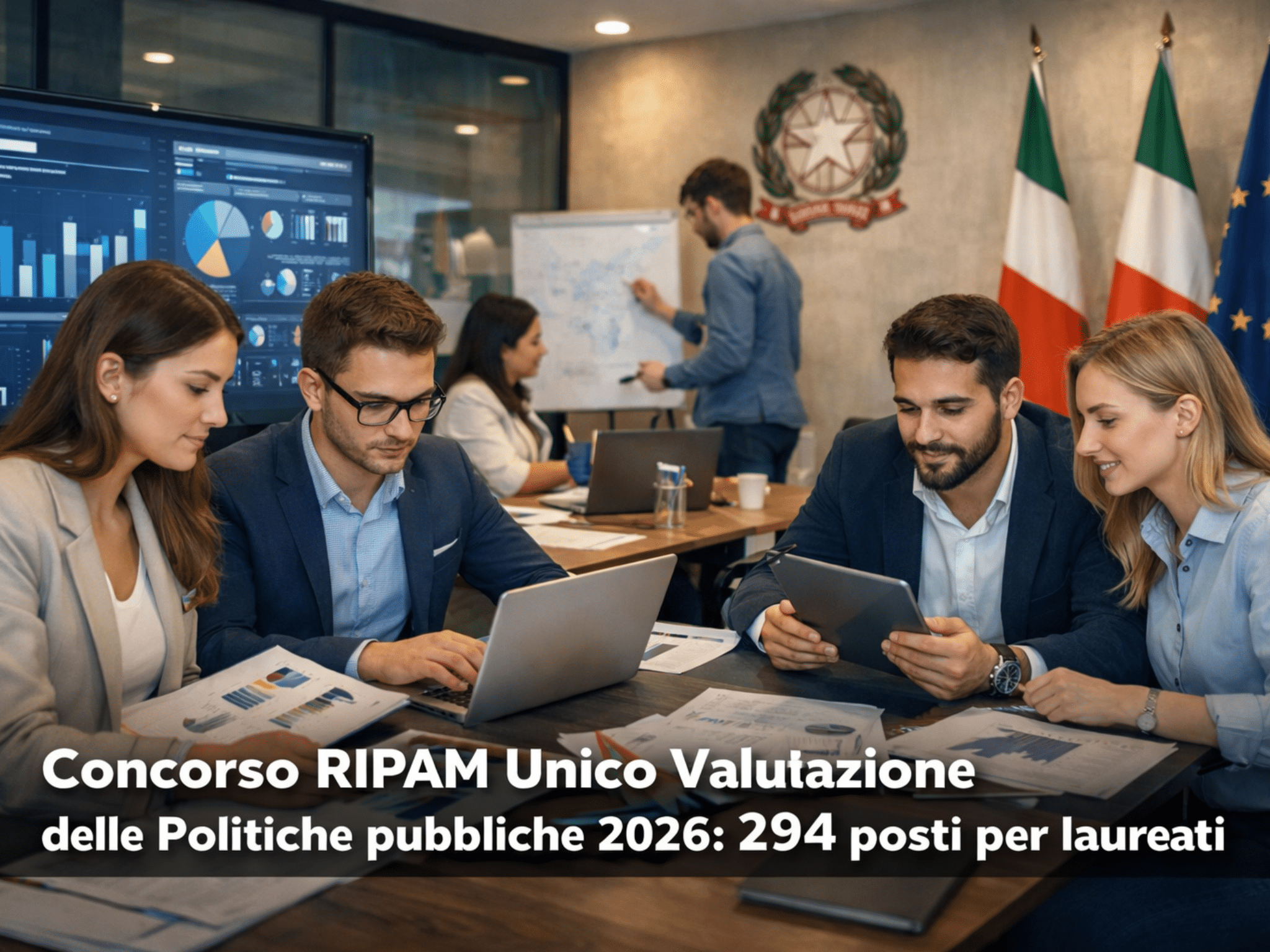 Concorso RIPAM Unico Valutazione delle Politiche Pubbliche 2026 - 294 posti per laureati