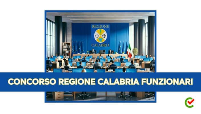 Concorso Regione Calabria Funzionari