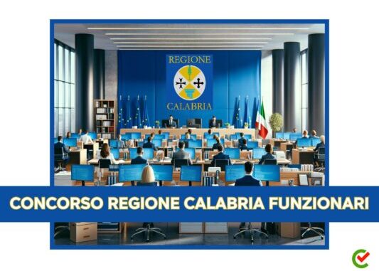 Concorso Regione Calabria Funzionari