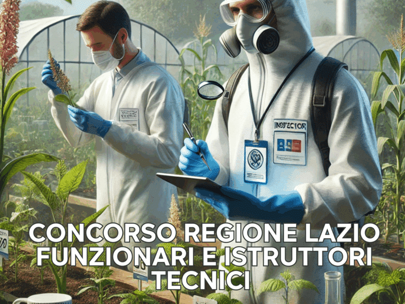 Concorso Regione Lazio Funzionari e Istruttori Tecnici – Conferimento di incarico ad un componente esterno