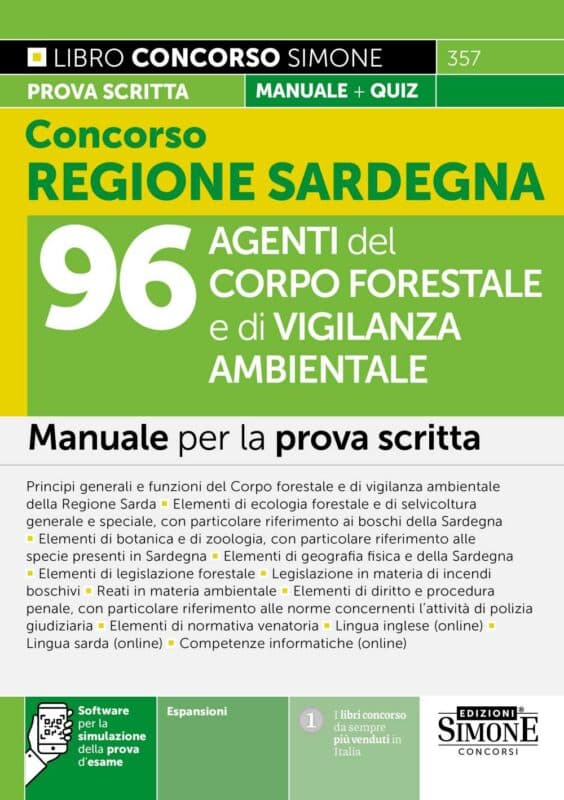 Manuale Concorso Regione Sardegna Agenti Forestali – Per la preparazione
