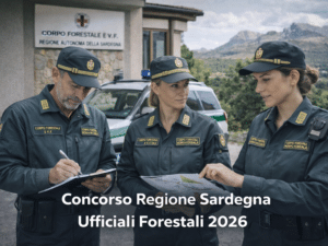 Concorso  Regione Sardegna Ufficiali Forestali 2026 22 posti per laureati