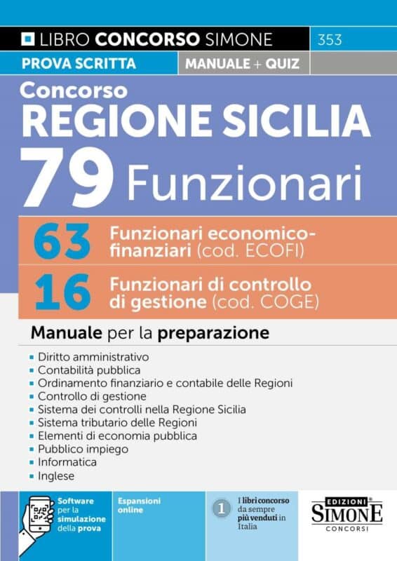 Manuale Concorsi Regione Sicilia 2025 – Per la preparazione