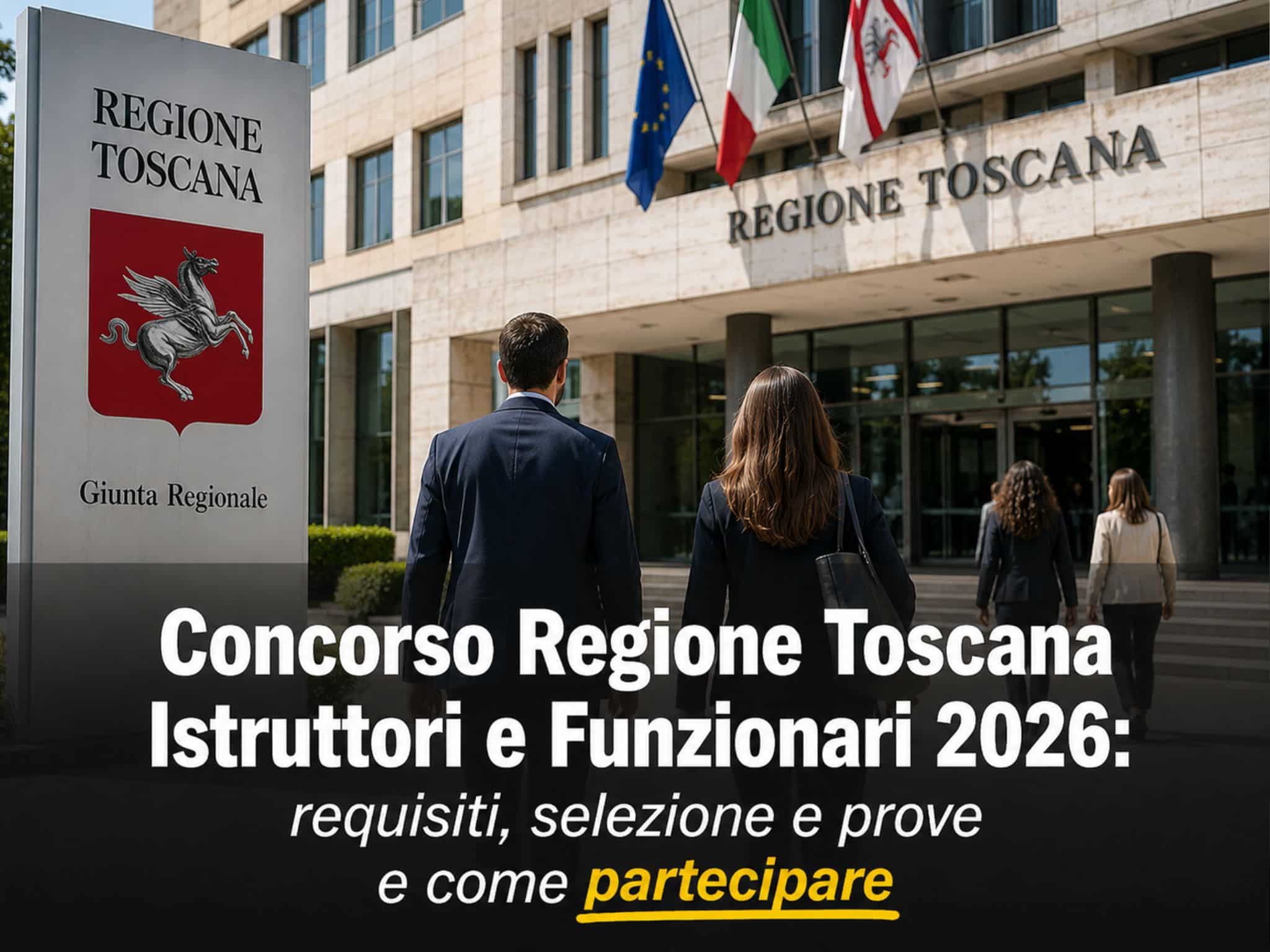 Concorso Regione Toscana Istruttori e Funzionari 2026: 19 posti a tempo indeterminato