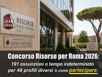 Concorso Risorse per Roma 2026 191 assunzioni