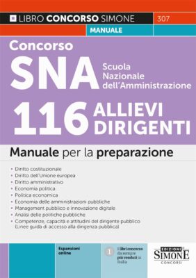 Manuale Concorso 97 allievi dirigenti SNA 2024 – Per la preparazione