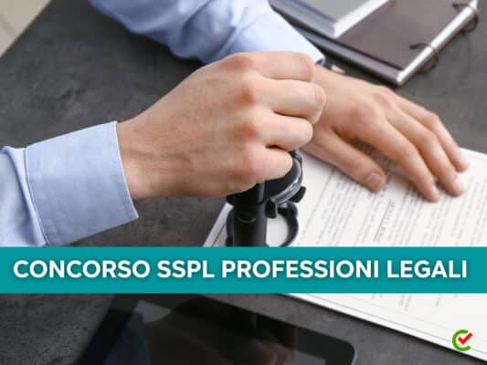 Concorso SSPL Professioni Legali 2022