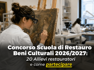Concorso Scuola di Restauro Beni Culturali 2026202720 Allievi restauratori