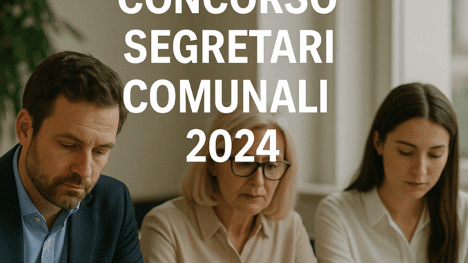 Concorso Segretari Comunali 2024