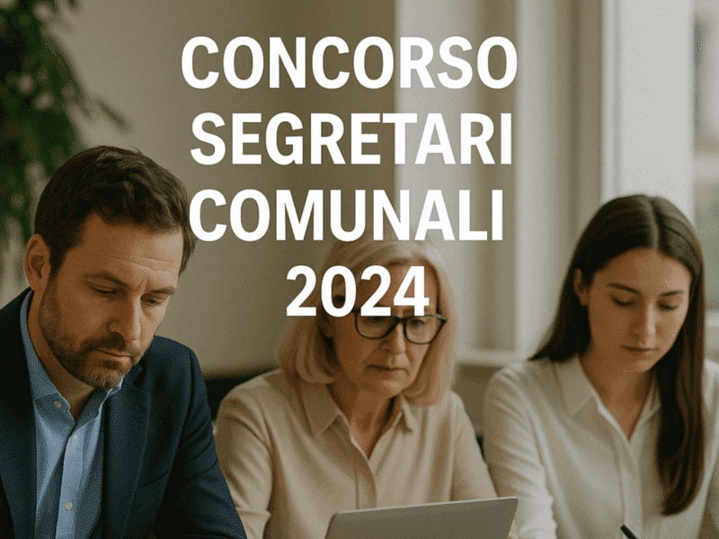 Concorso Segretari Comunali 2024