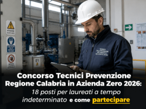 Concorso Tecnici Prevenzione Regione Calabria Azienda Zero