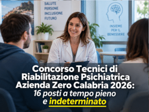 Concorso Tecnici di Riabilitazione Psichiatrica Azienda Zero Calabria