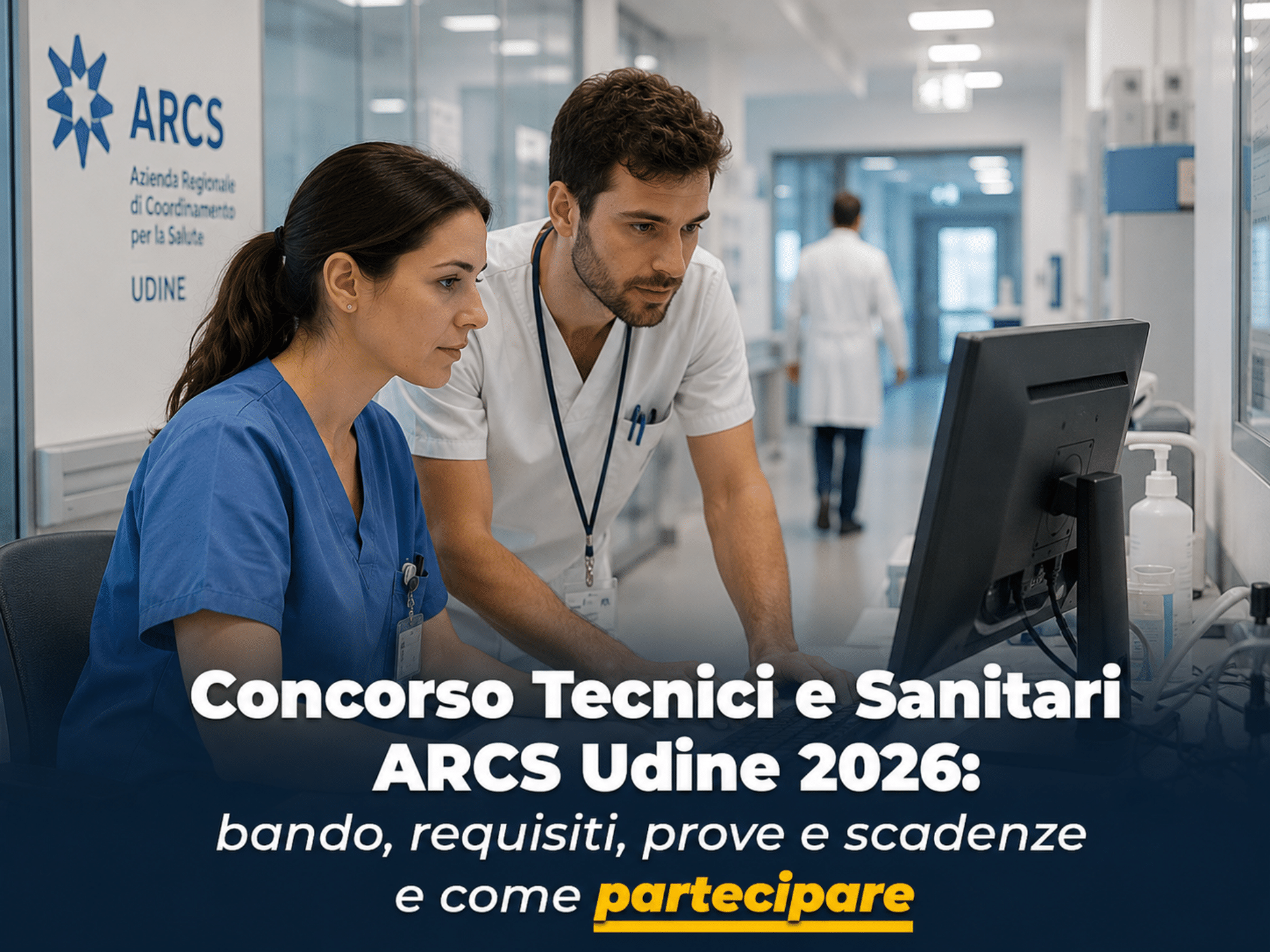 Concorso Tecnici e Sanitari ARCS Udine 2026: 16 posti a tempo indeterminato