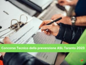 Concorso Tecnico della prevenzione ASL Taranto 2023