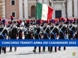 Concorso Tenenti Arma dei Carabinieri 2023