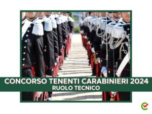 Concorso Tenenti Carabinieri 2024