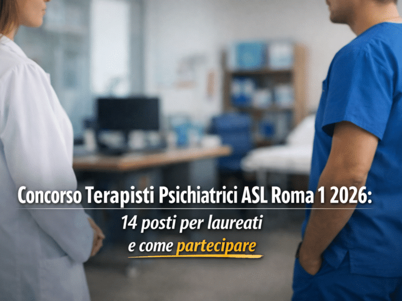 Concorso Terapisti Psichiatrici ASL Roma 1: Cosa Sapere