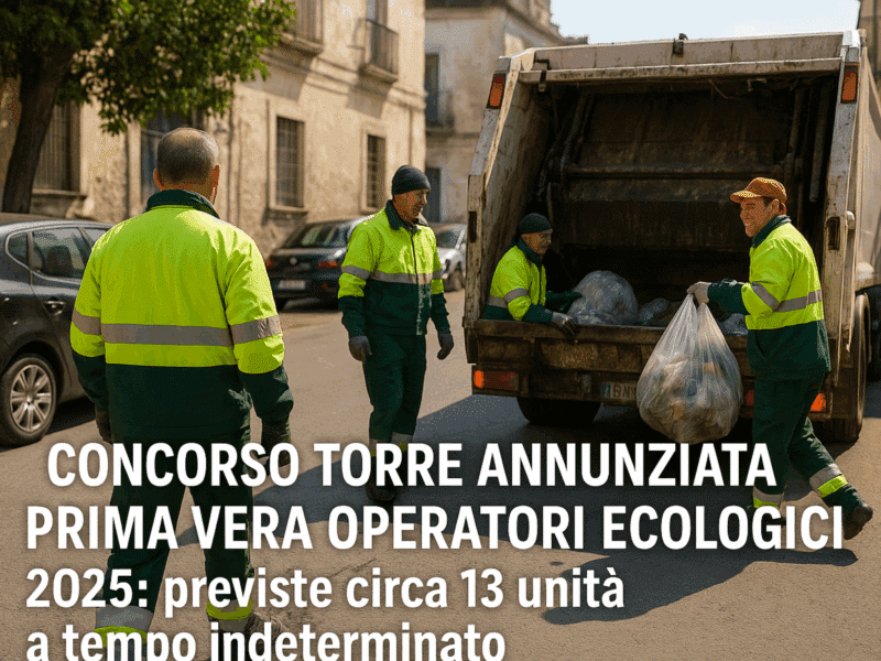 Concorso Torre Annunziata Prima Vera Operatori Ecologici