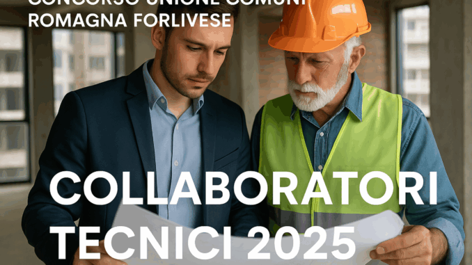 Concorso Unione Comuni Romagna Forlivese Collaboratori Tecnici 2025