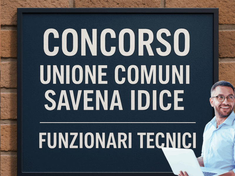 Concorso Unione Comuni Savena Idice Funzionari Tecnici 2025 Domande entro il 18 giugno