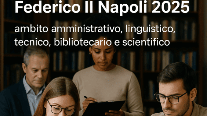 Concorso Università Federico II Napoli 2025: 24 posti per vari profili