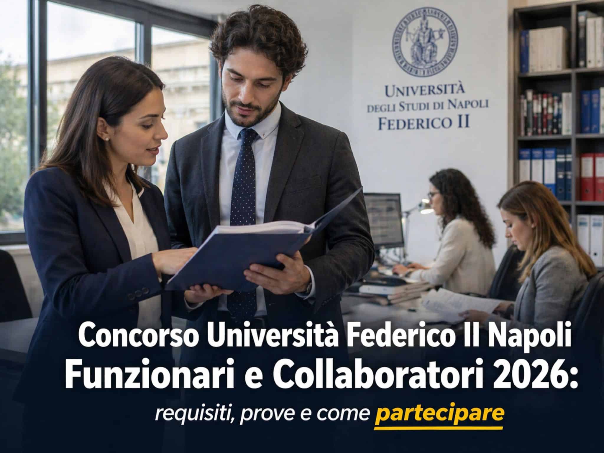 Concorso Università Federico II Napoli Funzionari e Collaboratori 2026: 4 posti per laureati