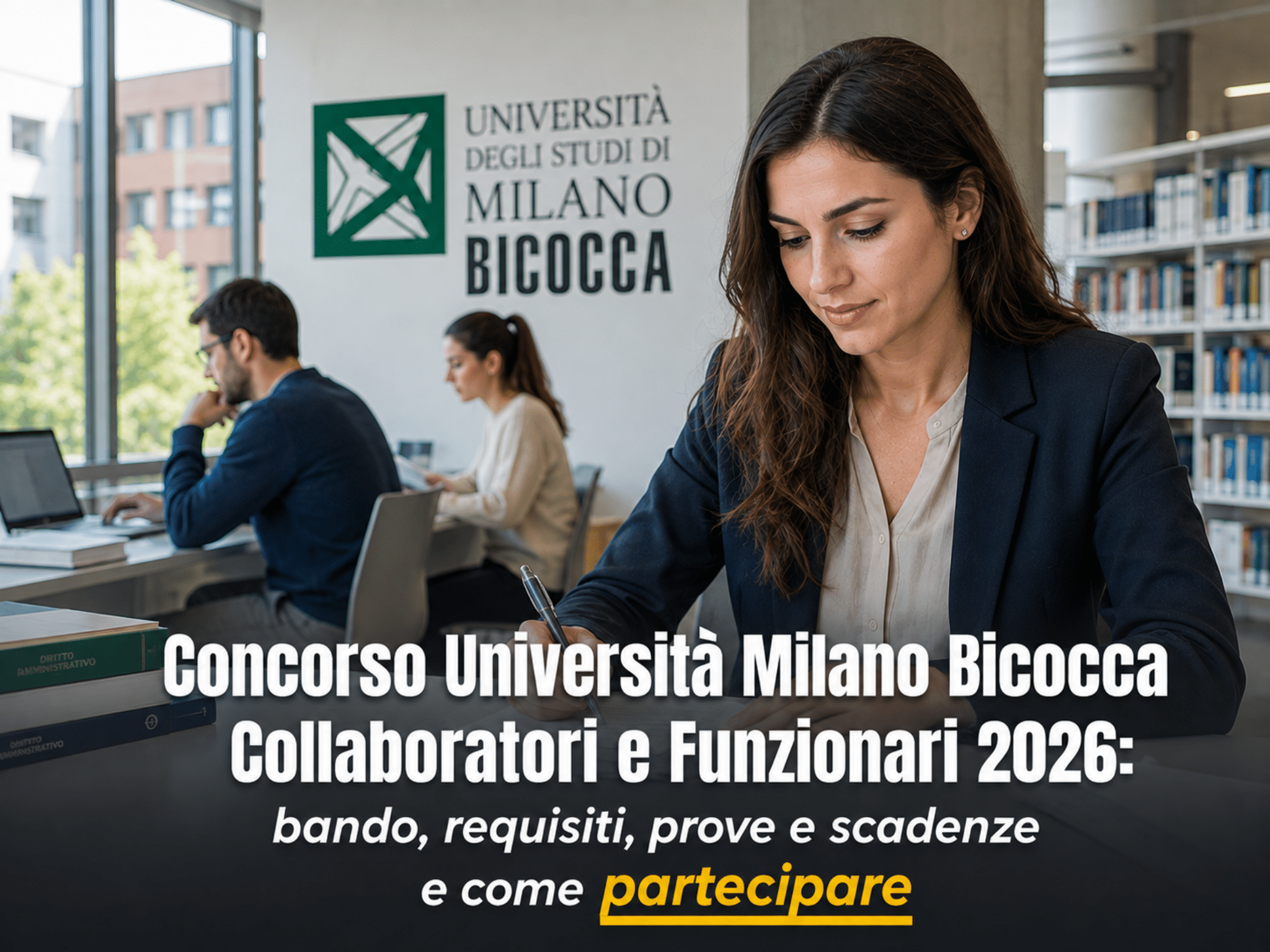 Concorso Università Milano Bicocca Collaboratori e Funzionari 2026: 6 posti a tempo indeterminato