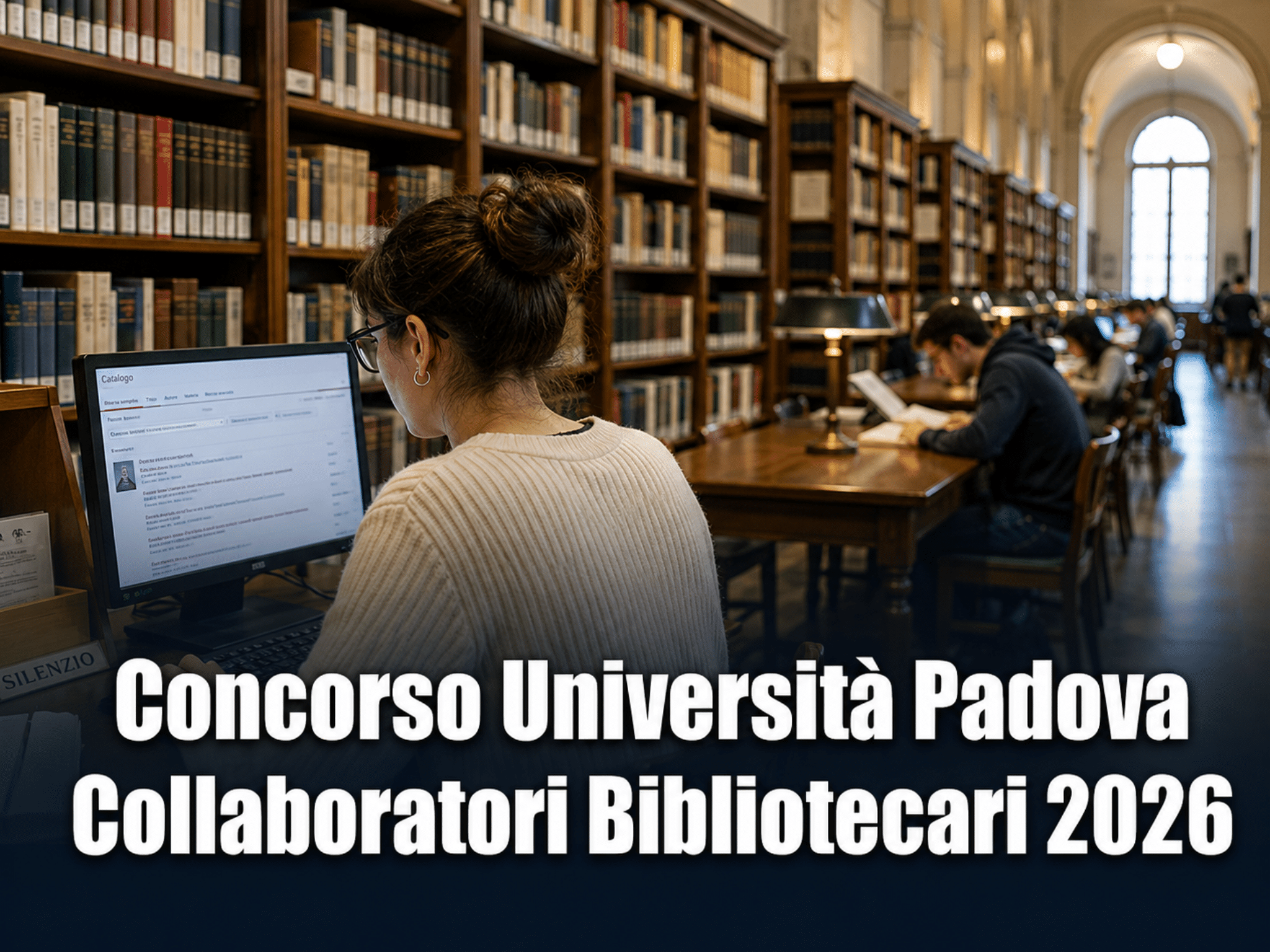 Concorso Università Padova Collaboratori Bibliotecari 2026: 8 posti a tempo indeterminato