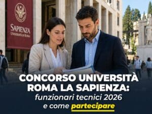 Concorso Università Roma La Sapienza Funzionari Tecnici 2026 3 posti a tempo indeterminato