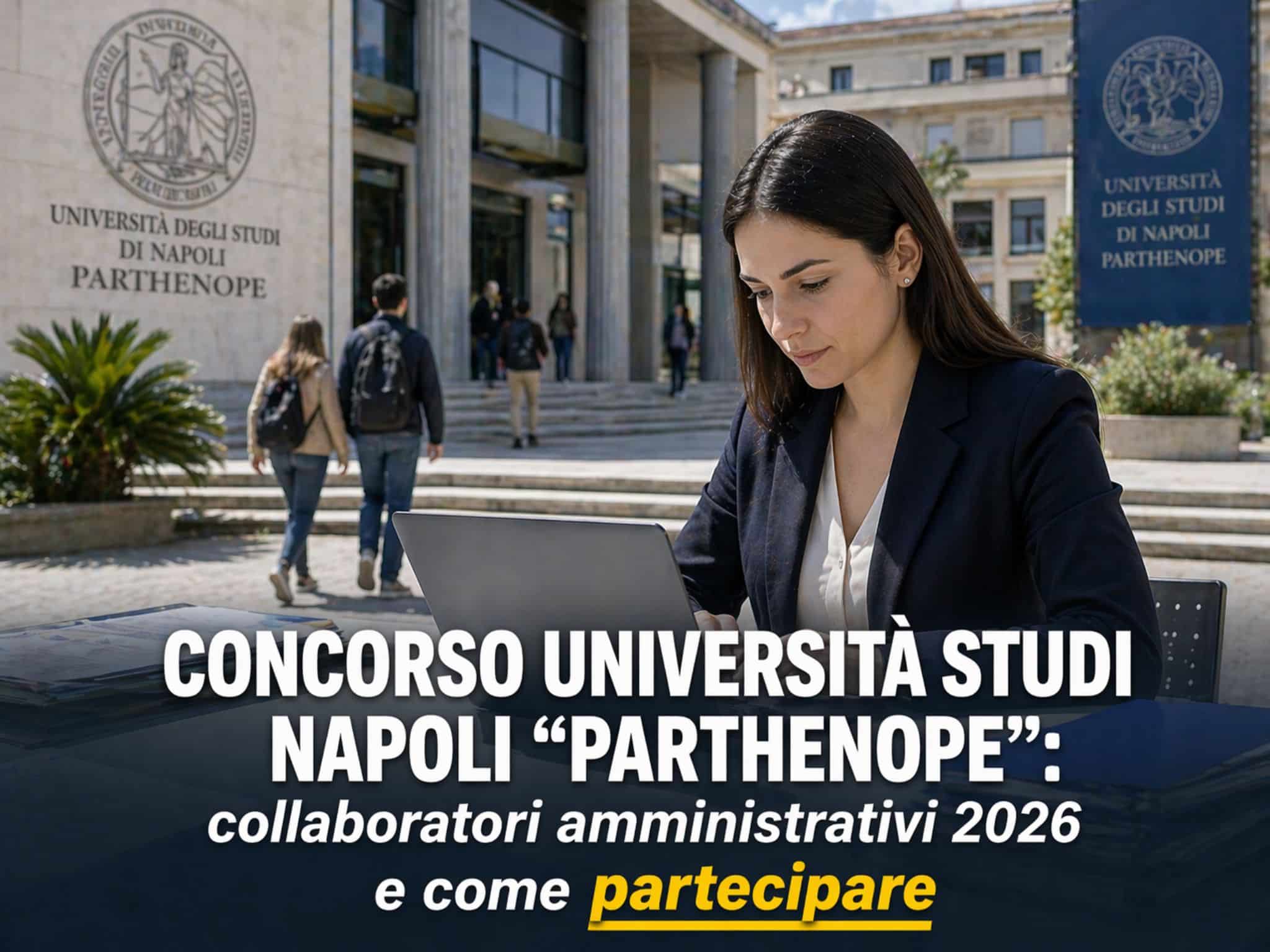 Concorso Università Studi Napoli Parthenope Collaboratori Amministrativi 2026: 2 posti per categorie protette