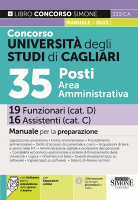 Manuale Concorso Università di Cagliari – Per la preparazione