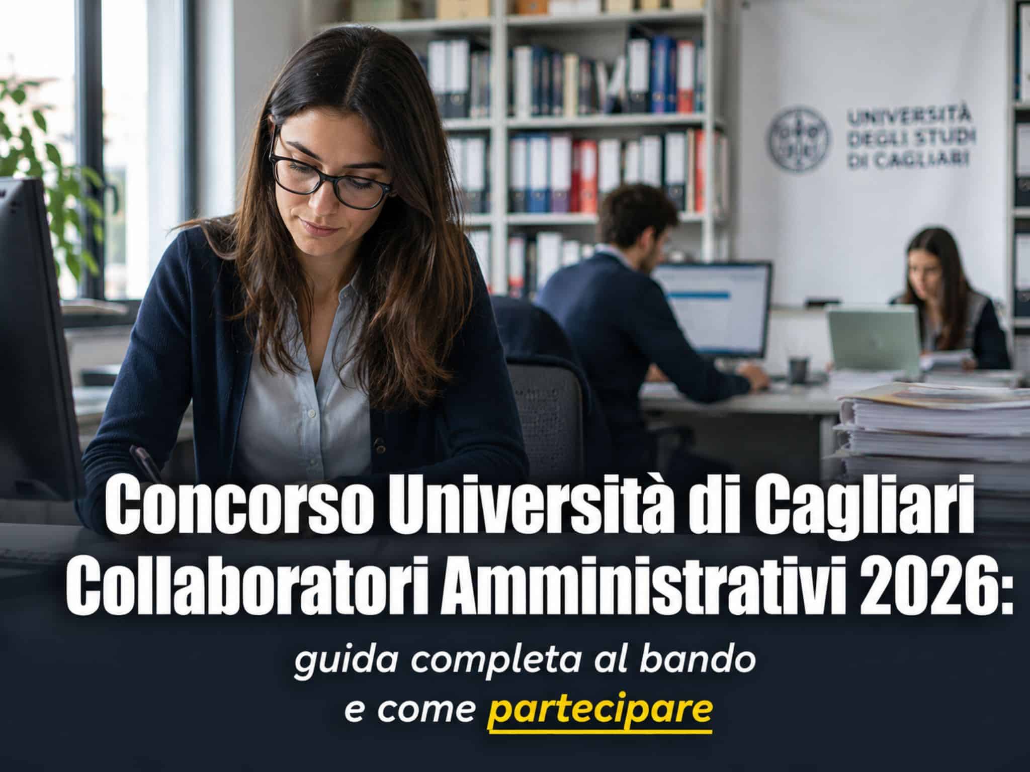 Concorso Università di Cagliari Collaboratori Amministrativi 2026: 8 posti per diplomati