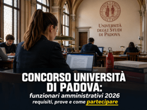 Concorso Università di Padova Funzionari Amministrativi 2026 5 posti a tempo indeterminato