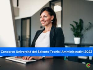 Concorso Università del Salento Tecnici Amministrativi 2022