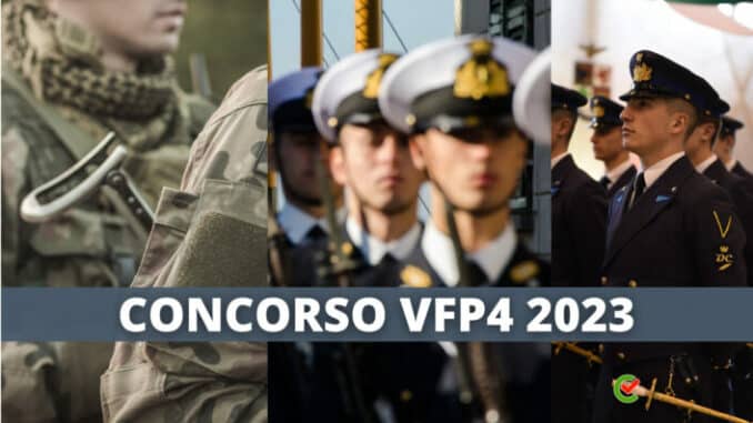 Concorso VFP4 2023 - 2392 posti nel Esercito Marina e Aeronautica