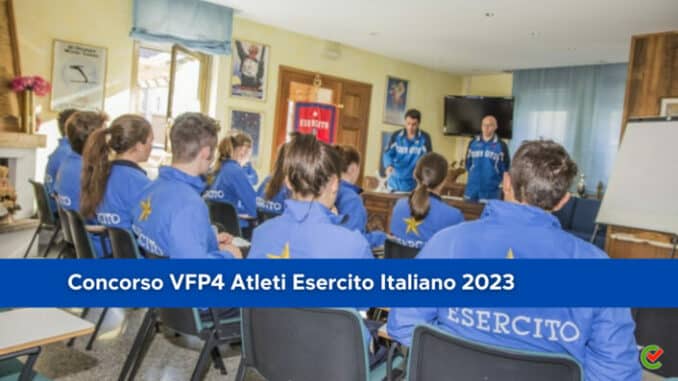 Concorso VFP4 Atleti Esercito Italiano 2023 - 33 posti con terza media