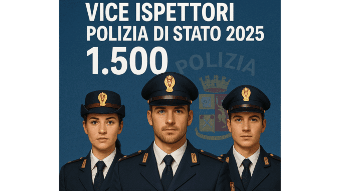 Concorso Vice Ispettori Polizia di Stato 2025 1.500