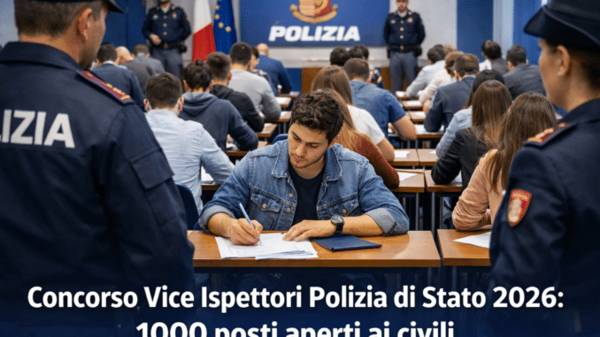 Concorso Vice Ispettori Polizia di Stato 2026 1000 posti