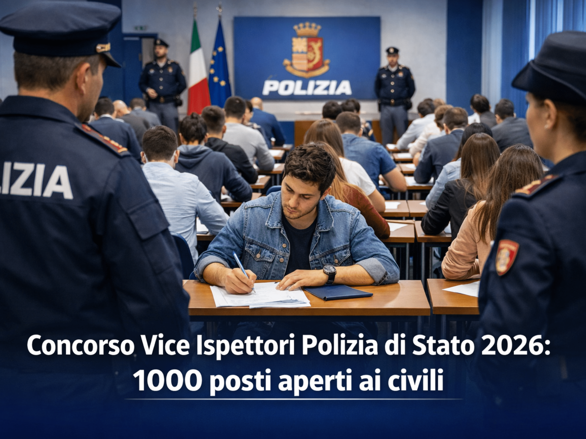 Concorso Vice Ispettori Polizia di Stato 2026 - 1000 posti aperti ai civili