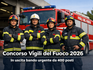 Concorso Vigili del Fuoco 2026 in uscita bando urgente
