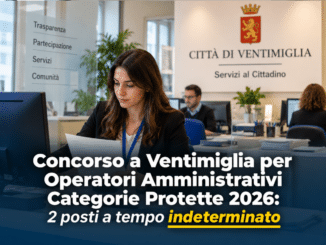 Concorso a Ventimiglia Operatori Amministrativi Categorie Protette