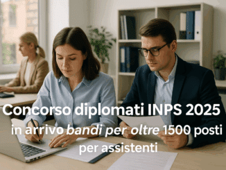Concorso diplomati INPS per assistenti 2025