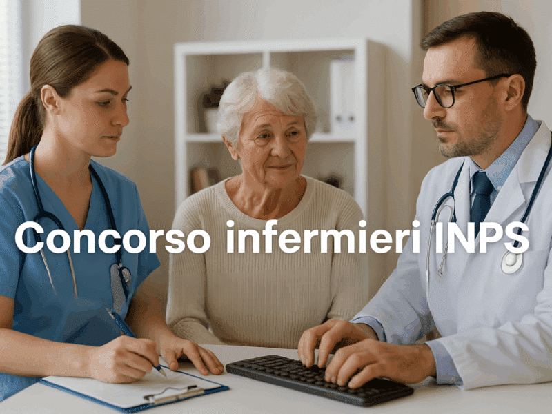 Concorso infermieri INPS 138 Funzionari sanitari come studiare per le prove attese entro Dicembre