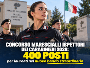 Concorso Marescialli Ispettori dei Carabinieri 2026: 400