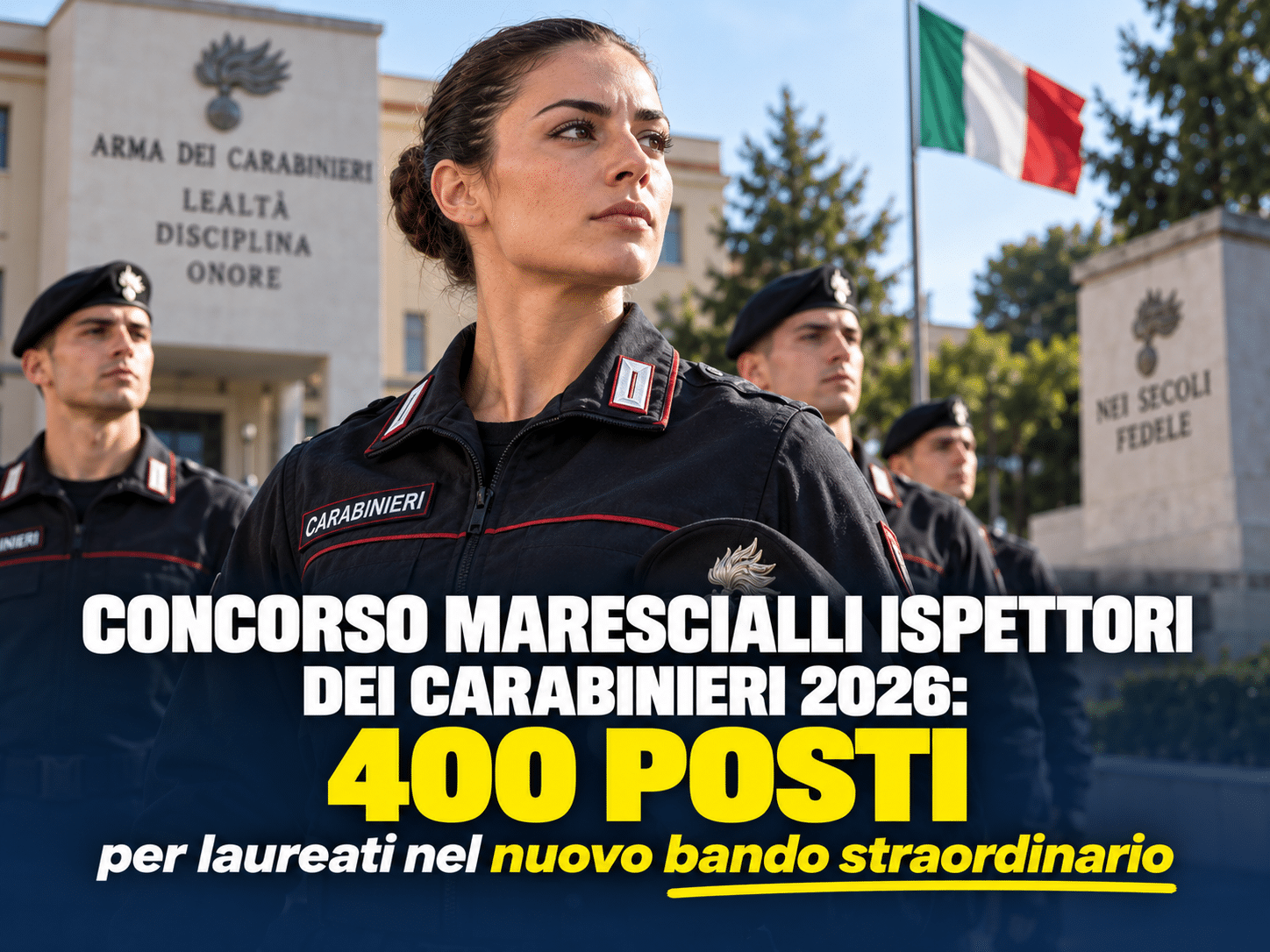 Concorso Allievi Marescialli dell’Arma dei Carabinieri 2026