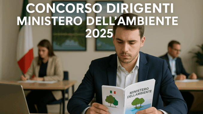 Concorso Dirigenti Ministero dell'Ambiente 2025 - Convocazione per la preselettiva