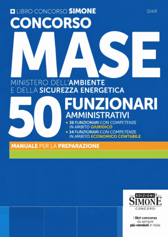 Manuale Concorso RIPAM MASE Funzionari Amministrativi 2026 – Per la preparazione