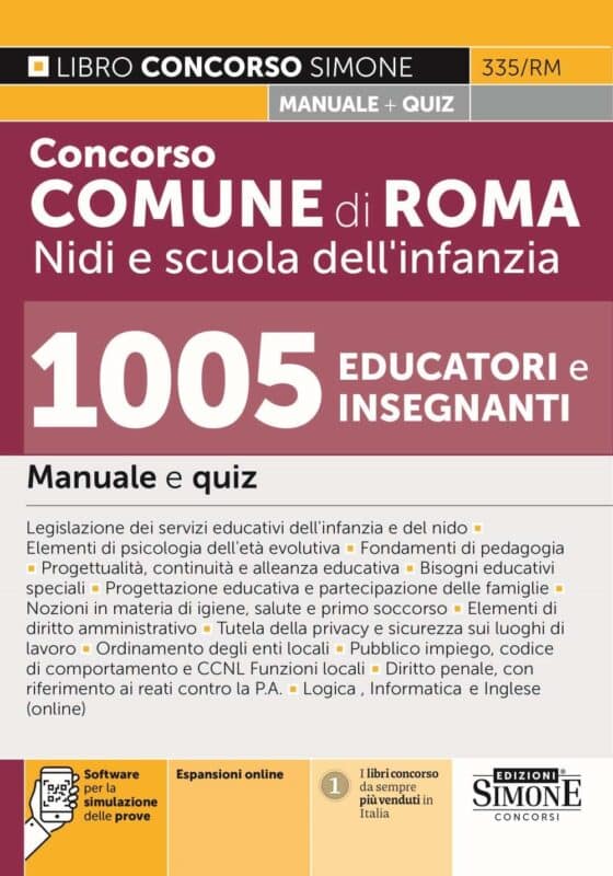 Manuale Concorso Roma Capitale Nidi e infanzia 2025 – Per la preparazione
