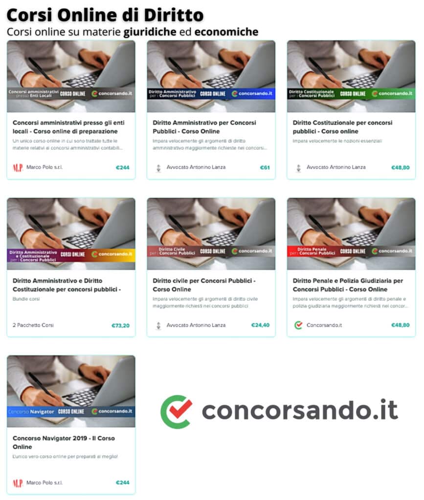 Corsi Online di Diritto